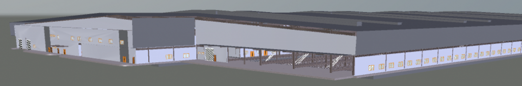 Depot Heavy Light Building 3D View 2